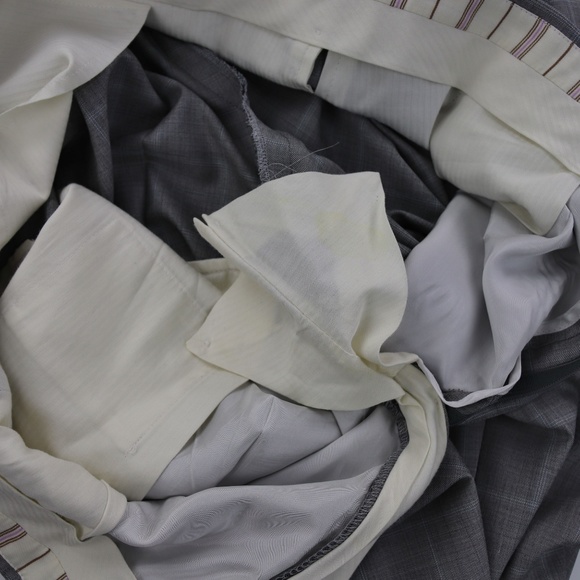 Ermenegildo Zegna Wool Suit Gray Checks 38R - Picture 8 of 8